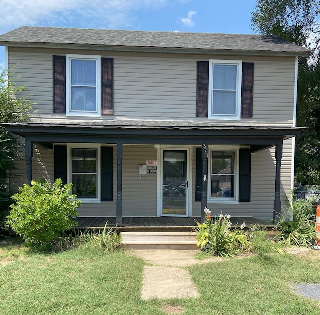 373 S Magnolia Ave S, Waynesboro, VA 22980 - view of front of home featuring a front lawn and covered porch