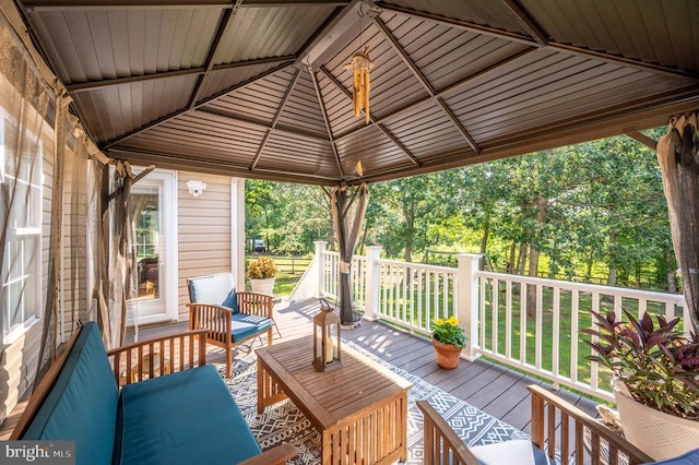 108 Shannon Glen Ct, Louisa, VA 23093 - wooden terrace featuring outdoor lounge area