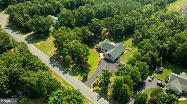 108 Shannon Glen Ct, Louisa, VA 23093 - aerial view of property and surrounding area featuring a forest