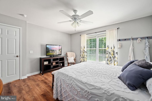 108 Shannon Glen Ct, Louisa, VA 23093 - bedroom with wood finished floors and a ceiling fan