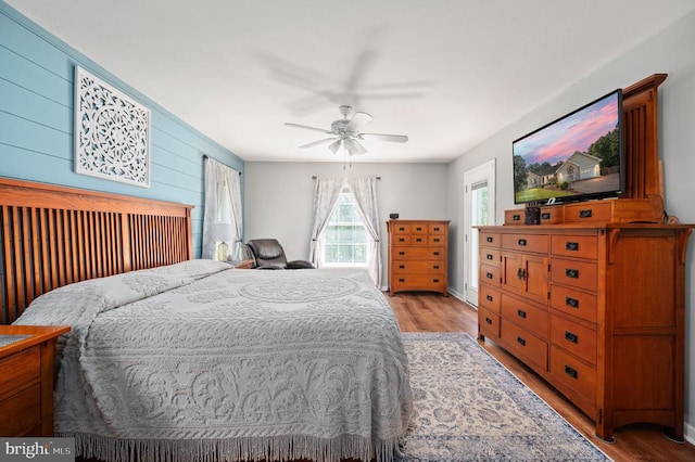 108 Shannon Glen Ct, Louisa, VA 23093 - bedroom with light wood-style flooring and a ceiling fan