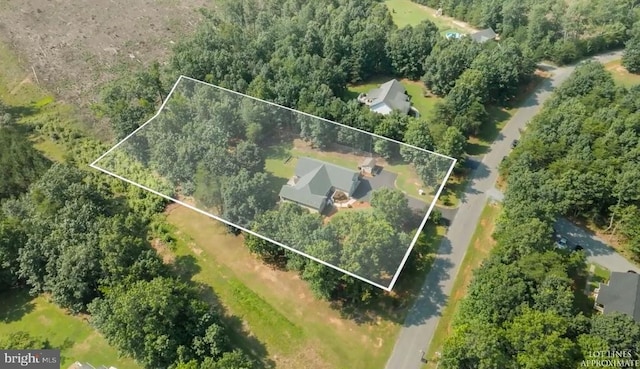 108 Shannon Glen Ct, Louisa, VA 23093 - aerial view of property and surrounding area featuring property parcel outlined