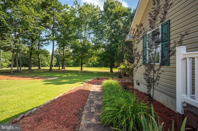 108 Shannon Glen Ct, Louisa, VA 23093 - view of grassy yard featuring view of wooded area
