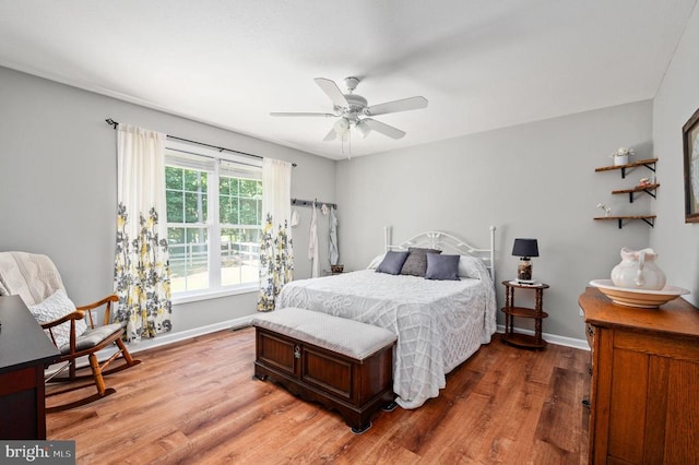 108 Shannon Glen Ct, Louisa, VA 23093 - bedroom featuring light wood-style flooring and a ceiling fan