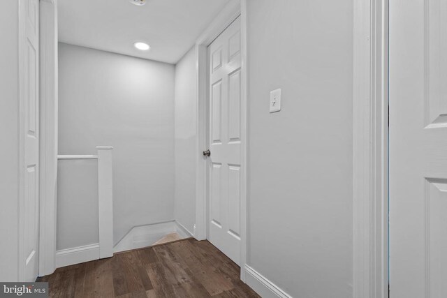 63 Madison St, Warrenton, VA 20186 - hall featuring wood finished floors and recessed lighting