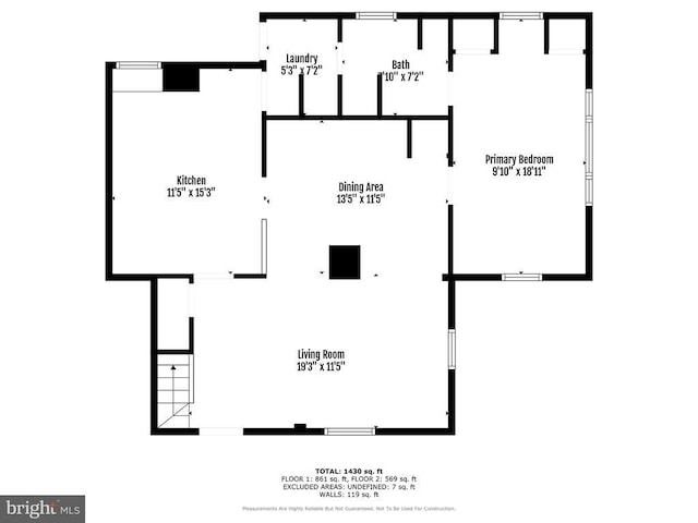 63 Madison St, Warrenton, VA 20186 - view of floor plan / room layout