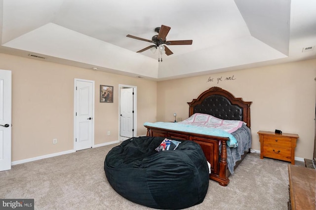 5930 Copper Mountain Dr W, Spotsylvania, VA 22553 - bedroom with a tray ceiling, carpet, and baseboards