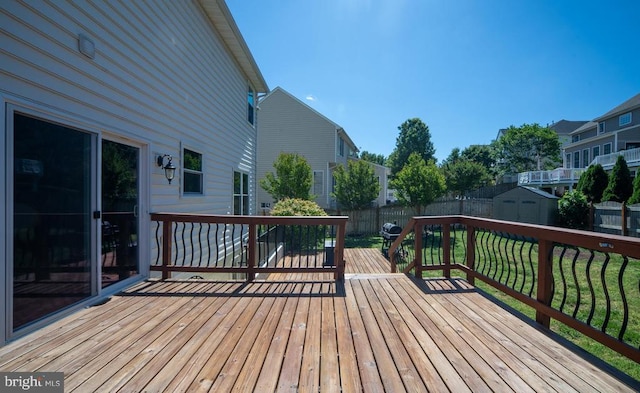 5930 Copper Mountain Dr W, Spotsylvania, VA 22553 - deck with a storage unit and an outbuilding