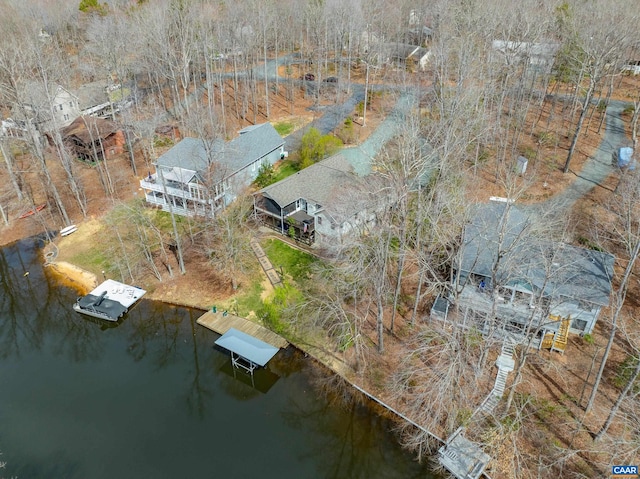 56 Wildwood Dr, Palmyra, VA 22963 - view from above of property with a large body of water