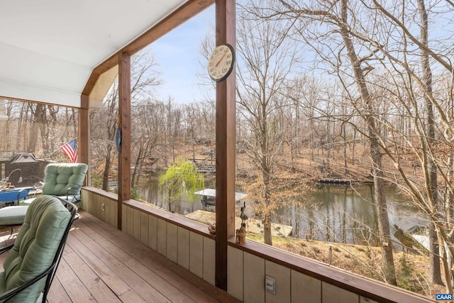 56 Wildwood Dr, Palmyra, VA 22963 - deck featuring a water view