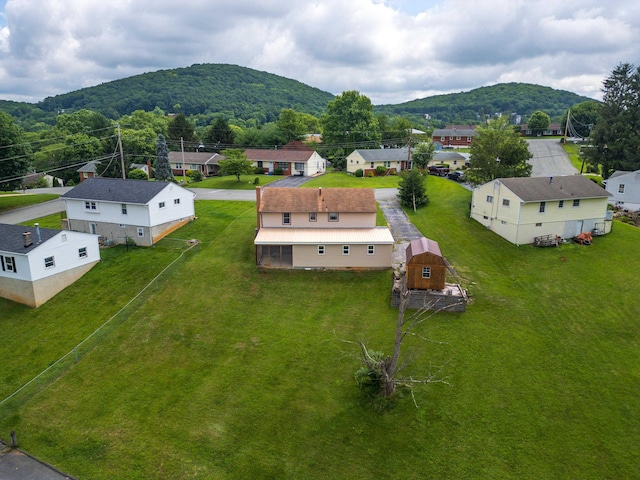 816 Rutherford St, Staunton, VA 24401 - aerial view of residential area featuring a mountainous background