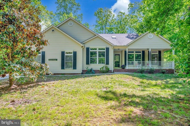 317 Edgehill Dr, Locust Grove, VA 22508 - view of front of home featuring a porch and a front yard