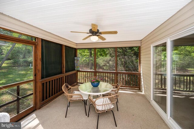 317 Edgehill Dr, Locust Grove, VA 22508 - sunroom / solarium with healthy amount of natural light and a ceiling fan