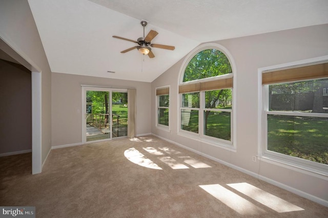 317 Edgehill Dr, Locust Grove, VA 22508 - unfurnished sunroom featuring vaulted ceiling
