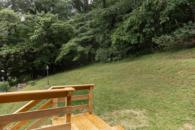 164 28th St E, Buena Vista, VA 24416 - view of grassy yard with a deck