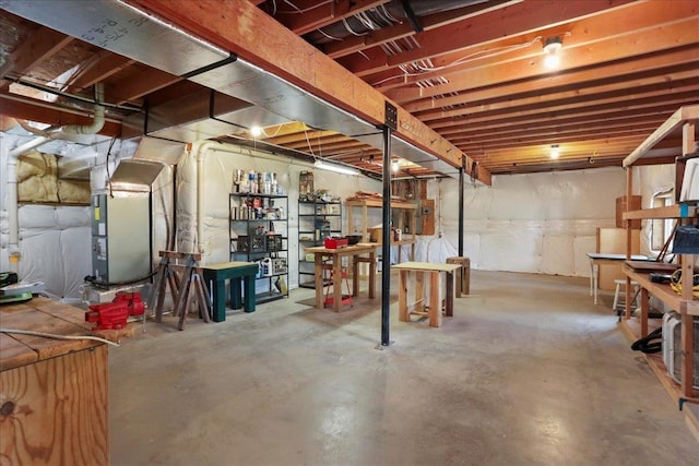 114 Meagans Run Rd, Woodstock, VA 22664 - unfinished basement featuring heating unit