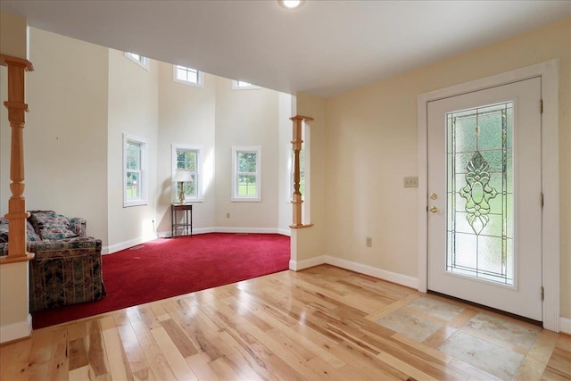 114 Meagans Run Rd, Woodstock, VA 22664 - entrance foyer with light wood-style flooring and plenty of natural light
