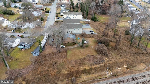 aerial view featuring a residential view