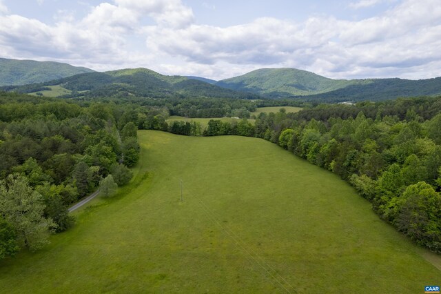 7122 Harris Mountain Ln, Dyke, VA 22935 - drone / aerial view of a mountain backdrop