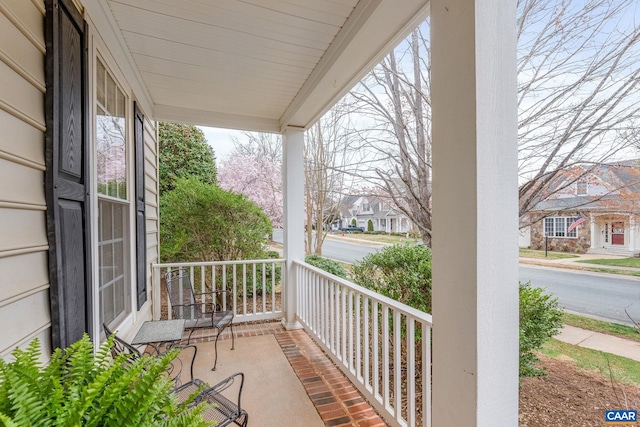 exterior space featuring covered porch