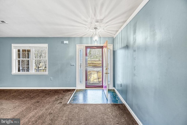 135 Bluewater Blvd S, Mineral, VA 23117 - foyer entrance with carpet floors and baseboards