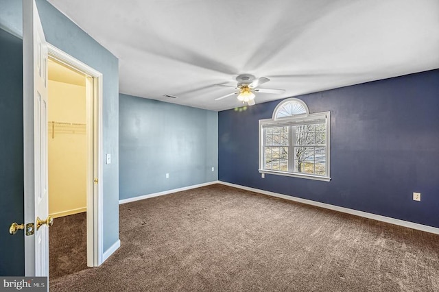 135 Bluewater Blvd S, Mineral, VA 23117 - carpeted spare room featuring a ceiling fan and baseboards
