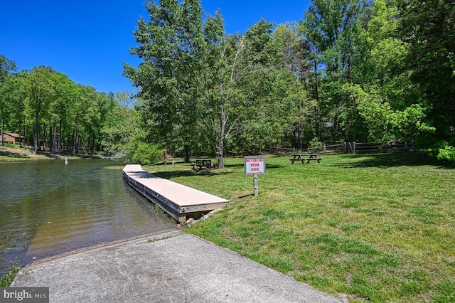 135 Bluewater Blvd S, Mineral, VA 23117 - dock with a boat ramp and a water view