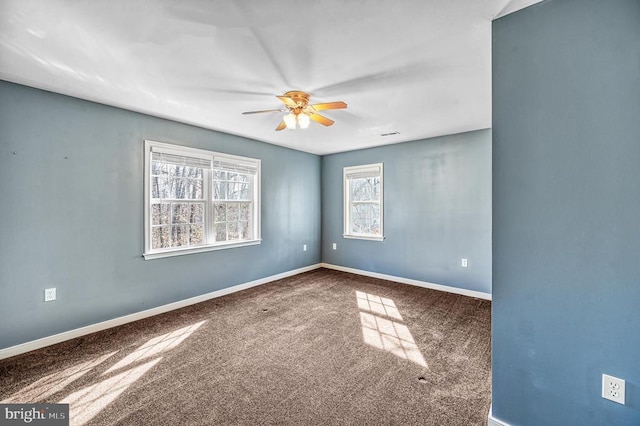 135 Bluewater Blvd S, Mineral, VA 23117 - carpeted spare room featuring a ceiling fan and baseboards