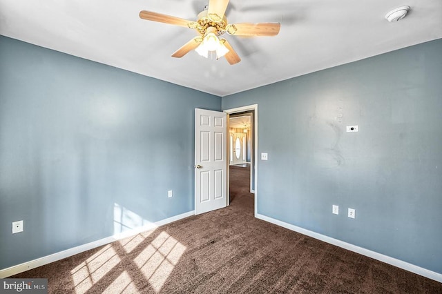 135 Bluewater Blvd S, Mineral, VA 23117 - spare room with carpet, baseboards, and a ceiling fan