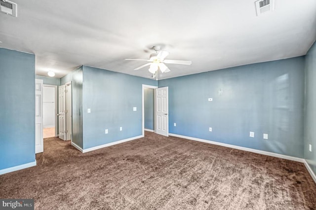 135 Bluewater Blvd S, Mineral, VA 23117 - unfurnished bedroom with carpet flooring, baseboards, and ceiling fan