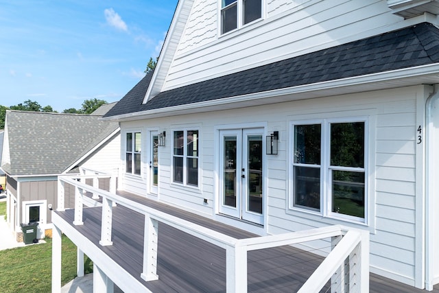 43 Mcilwee Ln, Staunton, VA 24401 - wooden terrace featuring french doors and a lawn