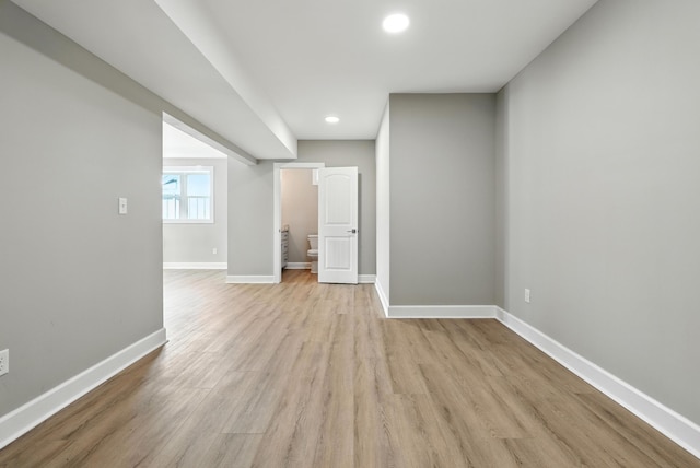 43 Mcilwee Ln, Staunton, VA 24401 - spare room with light wood-type flooring and recessed lighting