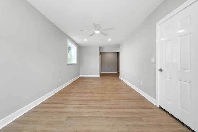 43 Mcilwee Ln, Staunton, VA 24401 - empty room featuring ceiling fan, light wood finished floors, and recessed lighting