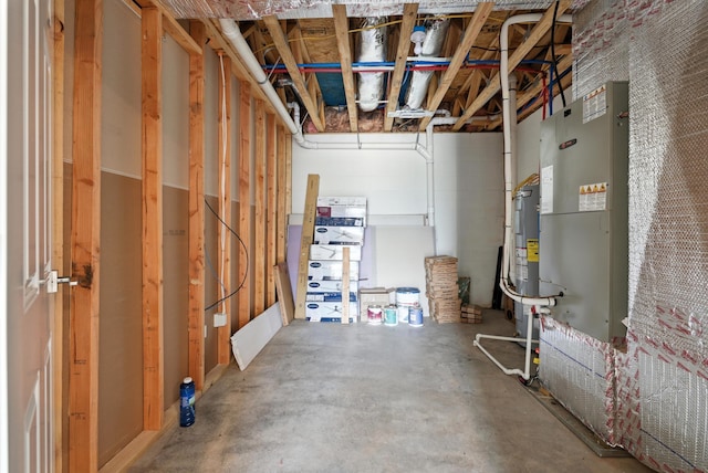 43 Mcilwee Ln, Staunton, VA 24401 - unfinished basement with electric water heater