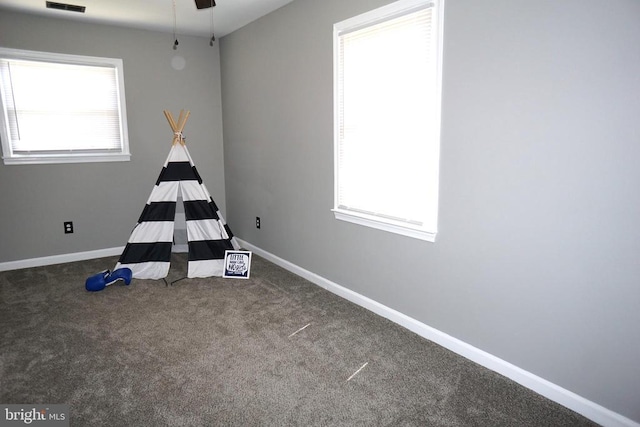 7435 Courthouse Rd, Spotsylvania, VA 22551 - game room featuring carpet flooring, baseboards, and ceiling fan