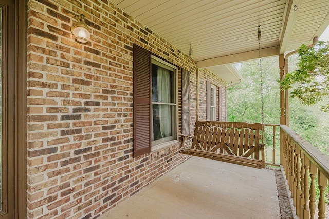 view of patio / terrace with a porch