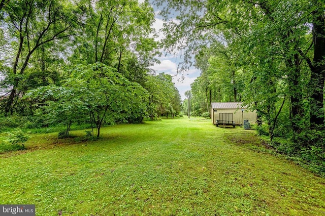9071 Old Culpeper Rd, Warrenton, VA 20186 - view of grassy yard featuring an outbuilding
