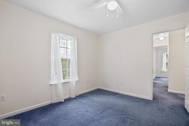 9071 Old Culpeper Rd, Warrenton, VA 20186 - carpeted empty room featuring ceiling fan and baseboards