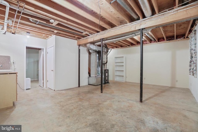 9071 Old Culpeper Rd, Warrenton, VA 20186 - unfinished below grade area with heating unit