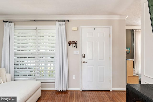 5008 Blake Dr, Fredericksburg, VA 22407 - entrance foyer featuring wood-type flooring and crown molding