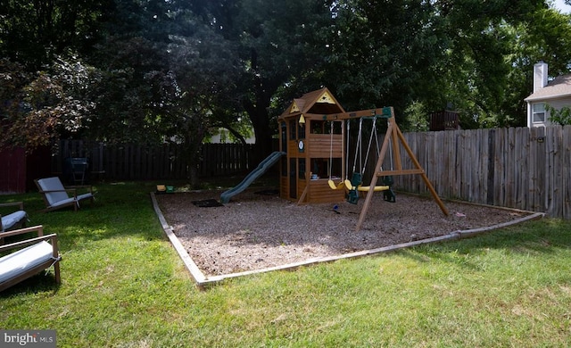 5008 Blake Dr, Fredericksburg, VA 22407 - view of playground with a fenced backyard