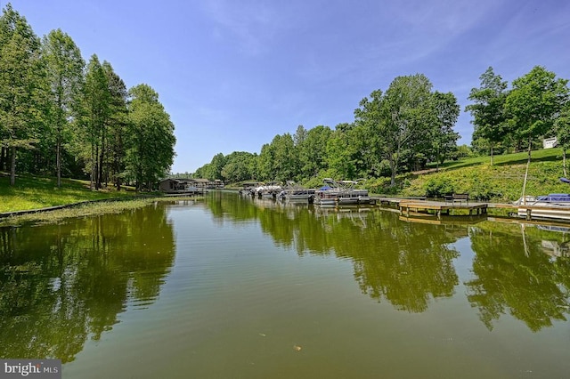 5220 Wyndemere Cir, Mineral, VA 23117 - water view with a boat dock
