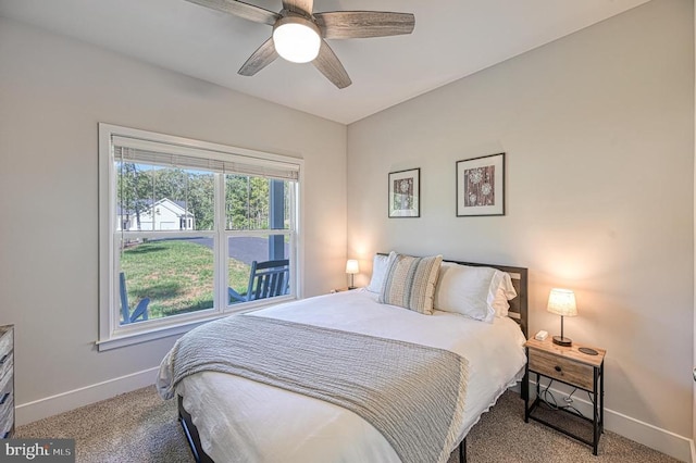 5220 Wyndemere Cir, Mineral, VA 23117 - bedroom featuring baseboards, carpet floors, and ceiling fan