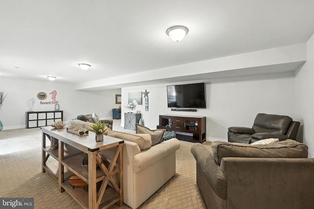 10901 Brandermill Park, Spotsylvania, VA 22551 - living area with baseboards and light colored carpet