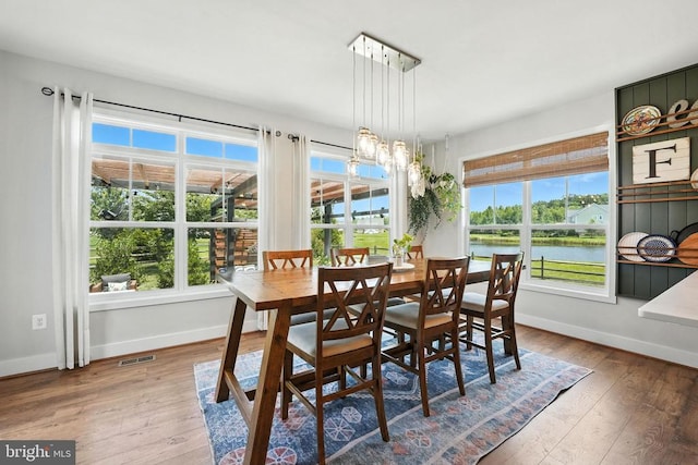 10901 Brandermill Park, Spotsylvania, VA 22551 - dining room with baseboards and hardwood / wood-style floors