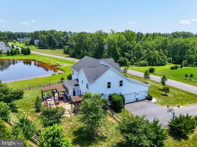 10901 Brandermill Park, Spotsylvania, VA 22551 - aerial view of property and surrounding area featuring a nearby body of water