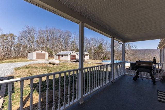 18785 Red Brush Rd, Elkton, VA 22827 - balcony with grilling area