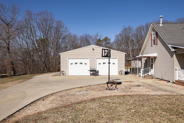 18785 Red Brush Rd, Elkton, VA 22827 - view of side of property with an outdoor structure and a garage