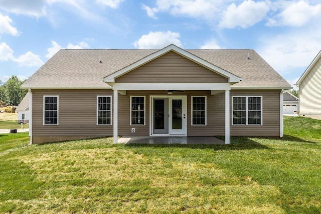 LOT155 Langley Dr, Waynesboro, VA 22980 - rear view of house with a yard, a patio area, and roof with shingles