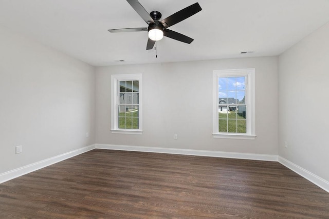 LOT155 Langley Dr, Waynesboro, VA 22980 - spare room featuring healthy amount of natural light, a ceiling fan, and dark wood-style flooring